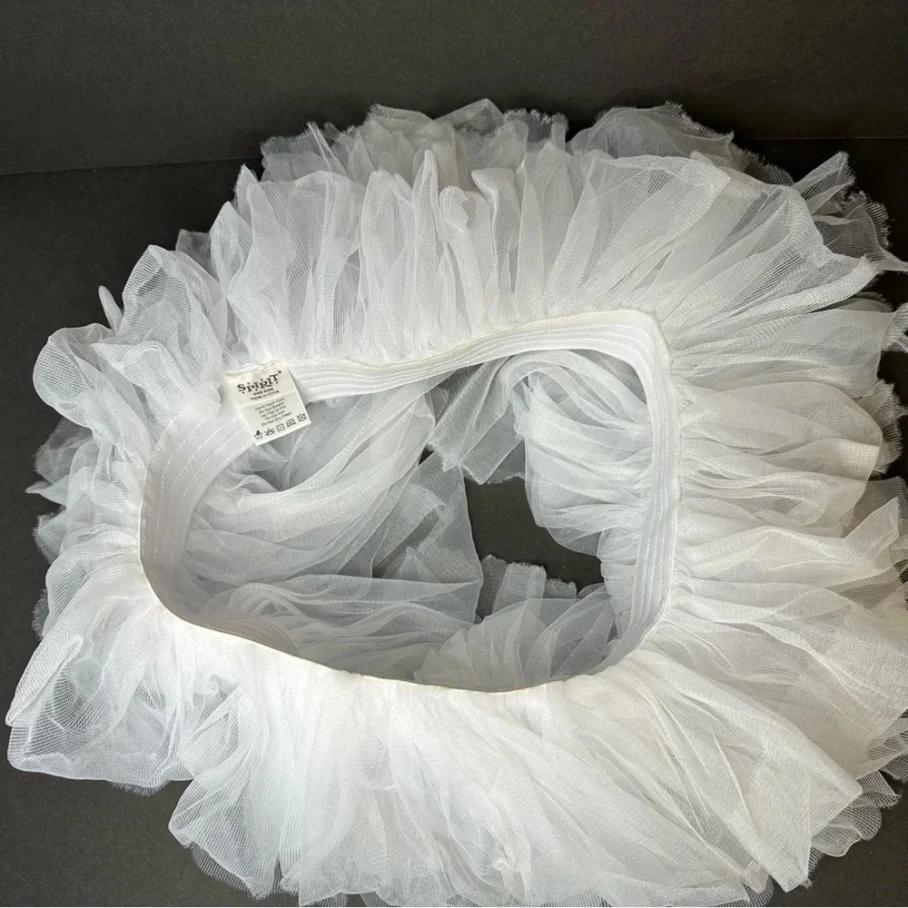 Spirit Halloween White Tutu Organza One Size Fits Most Costume Angel, etc.